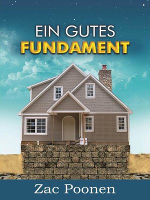 cover image of Ein gutes Fundament